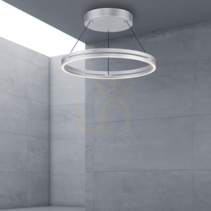 PUREE-LOOP 2551-95 Stříbrné závěsné svítidlo se 2 LED diodami small 11