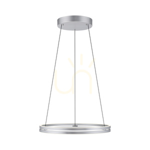 PUREE-LOOP 2551-95 Stříbrné závěsné svítidlo se 2 LED diodami small 15