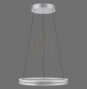 PUREE-LOOP 2551-95 Stříbrné závěsné svítidlo se 2 LED diodami small 0