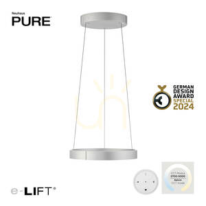 PURE E-CLIPSE 2560-95 Stříbrné závěsné svítidlo se 2 LED diodami 1 PURE E-CLIPSE 2560-95 Stříbrné závěsné svítidlo se 2 LED diodami small 1