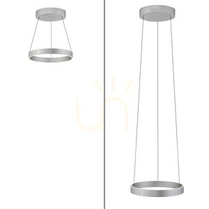 PURE E-CLIPSE 2560-95 Stříbrné závěsné svítidlo se 2 LED diodami 12 PURE E-CLIPSE 2560-95 Stříbrné závěsné svítidlo se 2 LED diodami small 12