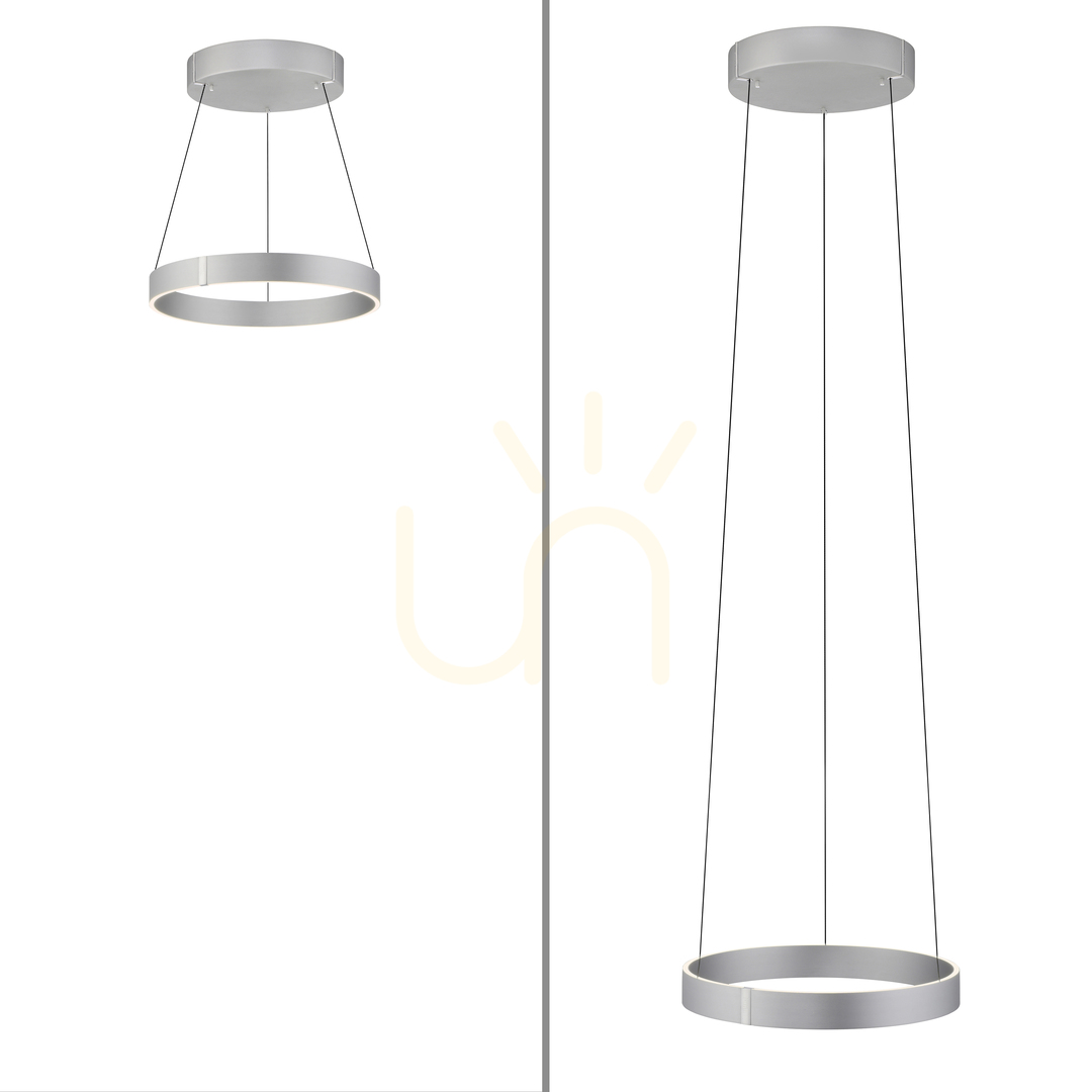 Náhled PURE E-CLIPSE 2560-95 Stříbrné závěsné svítidlo se 2 LED diodami PURE E-CLIPSE 2560-95 Stříbrné závěsné svítidlo se 2 LED diodami
