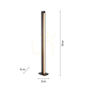Stojací lampa PURE-LINES 451-79, dřevo, 1xLED small 8