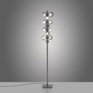 Stojací lampa 557-15 šedá 12xLED small 10