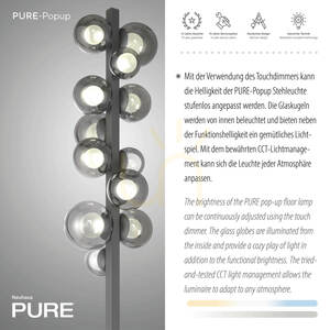 Stojací lampa 557-15 šedá 12xLED small 4