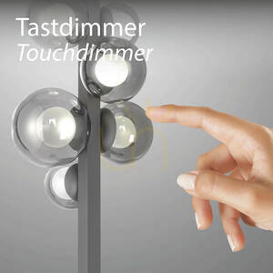 Stojací lampa 557-15 šedá 12xLED small 6
