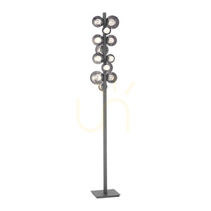 Stojací lampa 557-15 šedá 12xLED small 7