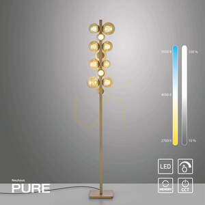 Stojací lampa POPUP 557-97, hnědá, 12 LED diod 12 Stojací lampa POPUP 557-97, hnědá, 12 LED diod small 12