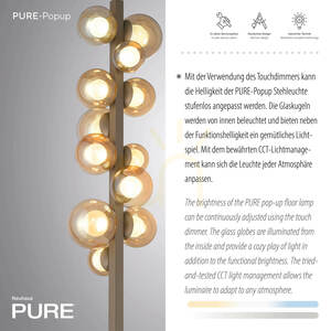 Stojací lampa POPUP 557-97, hnědá, 12 LED diod 3 Stojací lampa POPUP 557-97, hnědá, 12 LED diod small 3