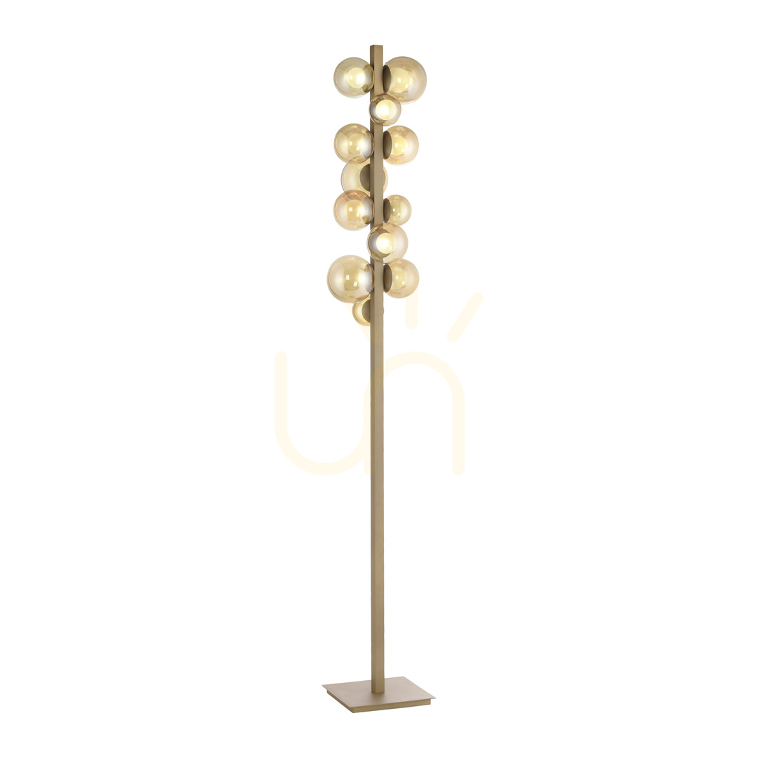 Náhled Stojací lampa POPUP 557-97, hnědá, 12 LED diod Stojací lampa POPUP 557-97, hnědá, 12 LED diod