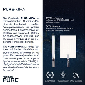 PURE-MIRA 6354-18 Černé stropní svítidlo se 2 LED diodami 3 PURE-MIRA 6354-18 Černé stropní svítidlo se 2 LED diodami small 3