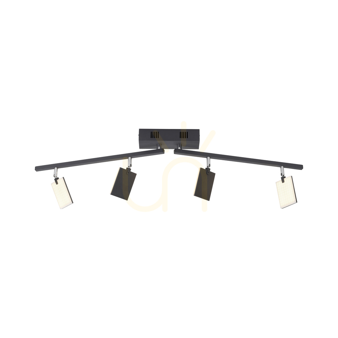 Pohled PURE-MIRA 6356-18 Černé stropní svítidlo se 4 LED diodami PURE-MIRA 6356-18 Černé stropní svítidlo se 4 LED diodami