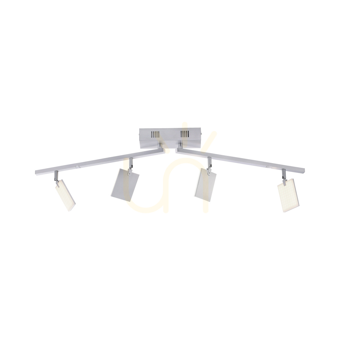 Kontrola PURE-MIRA 6356-95 Stropní svítidlo se 4 LED diodami, stříbrné PURE-MIRA 6356-95 Stropní svítidlo se 4 LED diodami, stříbrné