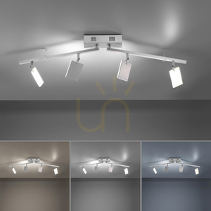 PURE-MIRA 6356-95 Stropní svítidlo se 4 LED diodami, stříbrné 4 PURE-MIRA 6356-95 Stropní svítidlo se 4 LED diodami, stříbrné small 4