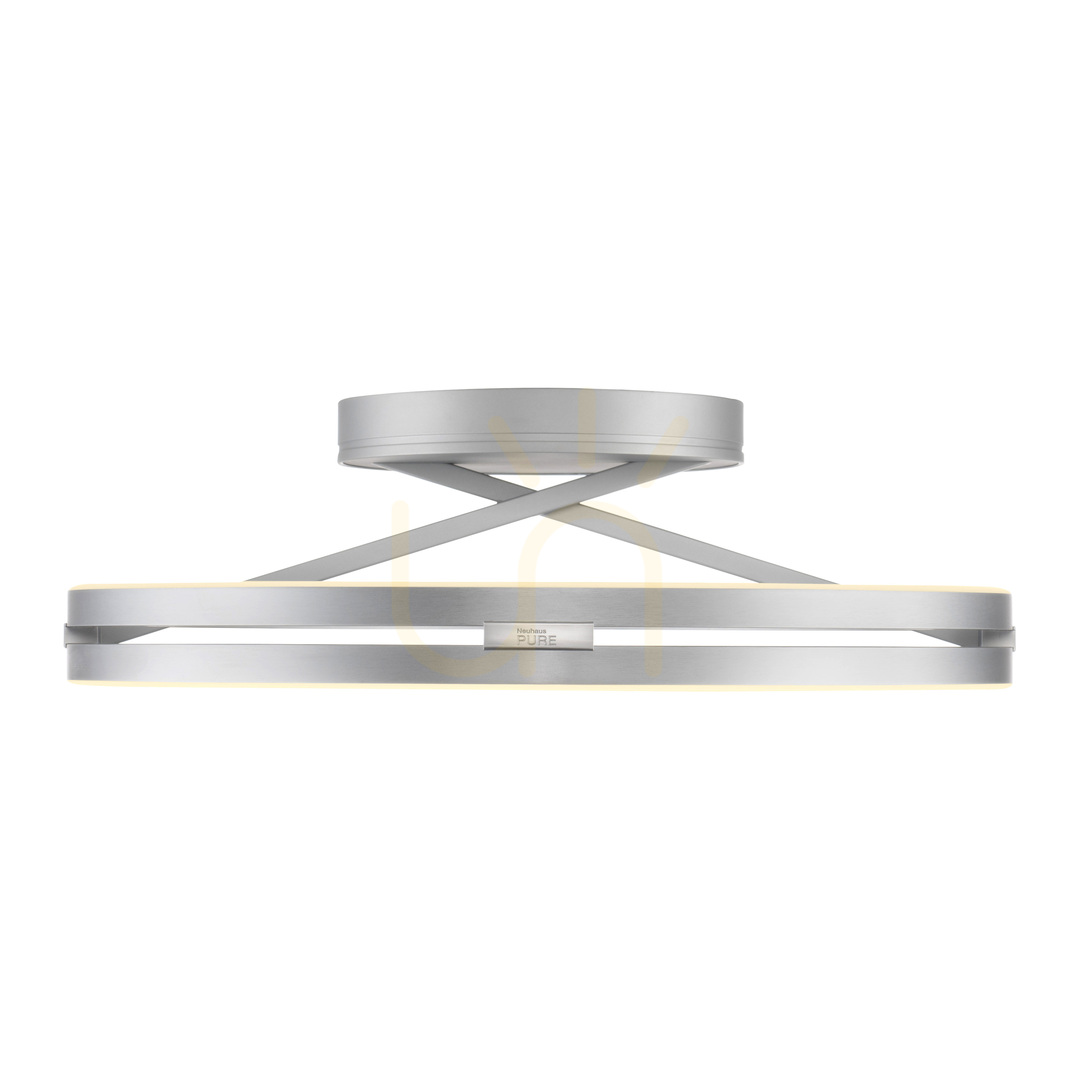 Kontrola PURE LOOP 6552-95 Stropní svítidlo, stříbrné, 2xLED PURE LOOP 6552-95 Stropní svítidlo, stříbrné, 2xLED