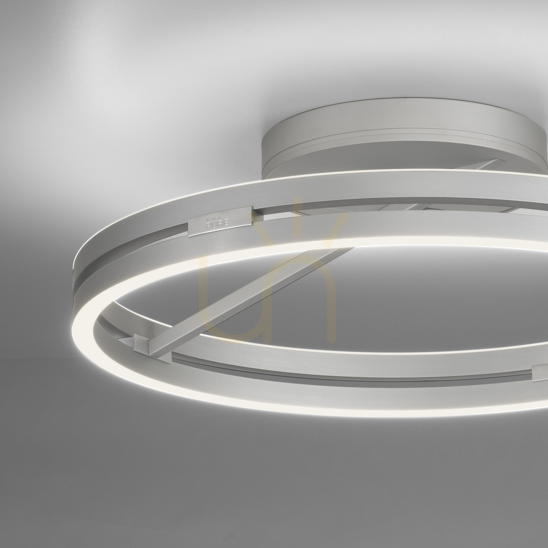 Kontrola PURE LOOP 6552-95 Stropní svítidlo, stříbrné, 2xLED PURE LOOP 6552-95 Stropní svítidlo, stříbrné, 2xLED