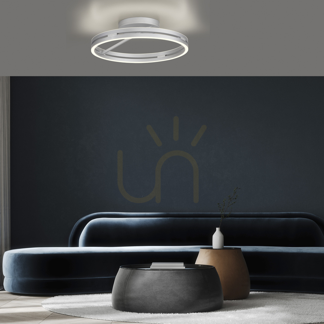 Náhled PURE LOOP 6552-95 Stropní svítidlo, stříbrné, 2xLED PURE LOOP 6552-95 Stropní svítidlo, stříbrné, 2xLED