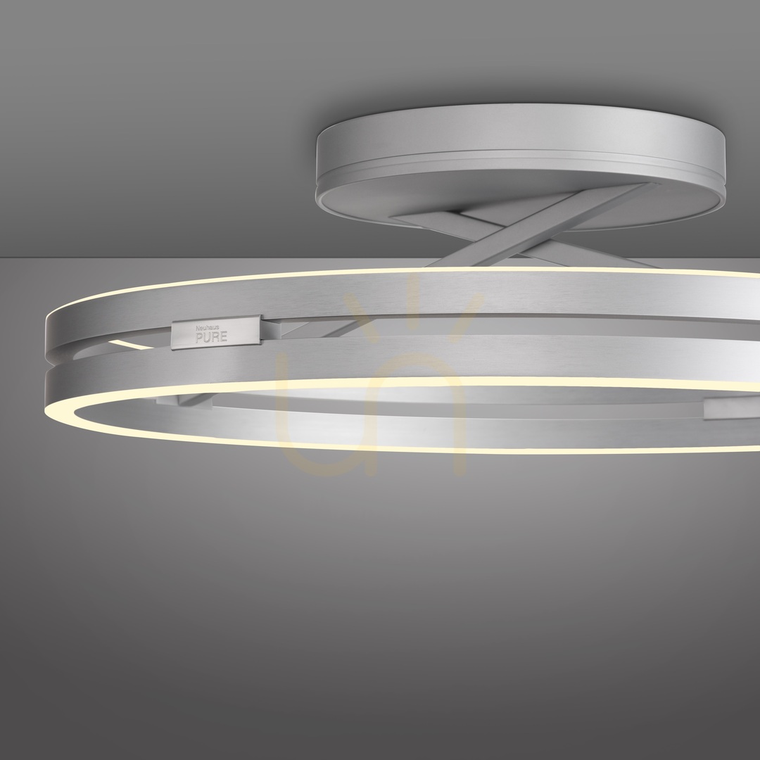 Zobrazit PURE LOOP 6552-95 Stropní svítidlo, stříbrné, 2xLED PURE LOOP 6552-95 Stropní svítidlo, stříbrné, 2xLED