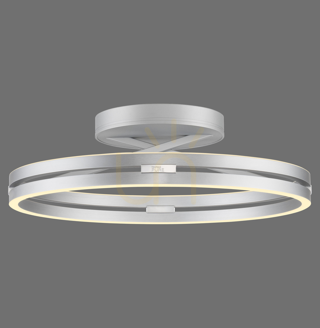 Kontrola PURE LOOP 6552-95 Stropní svítidlo, stříbrné, 2xLED PURE LOOP 6552-95 Stropní svítidlo, stříbrné, 2xLED