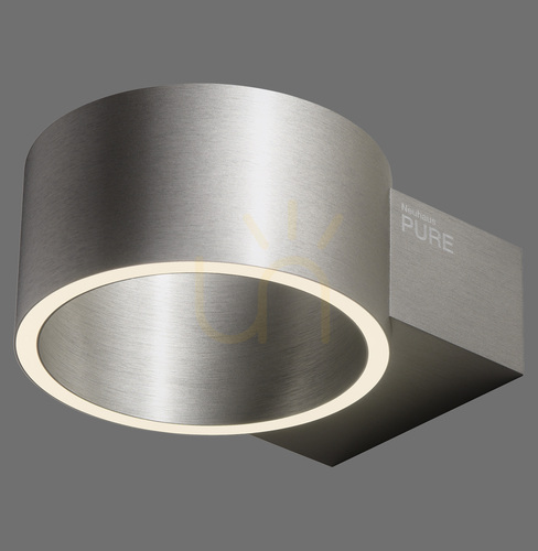 Kontrola PURE CLIPSE 8561-95 Stříbrné nástěnné svítidlo se 2 LED diodami