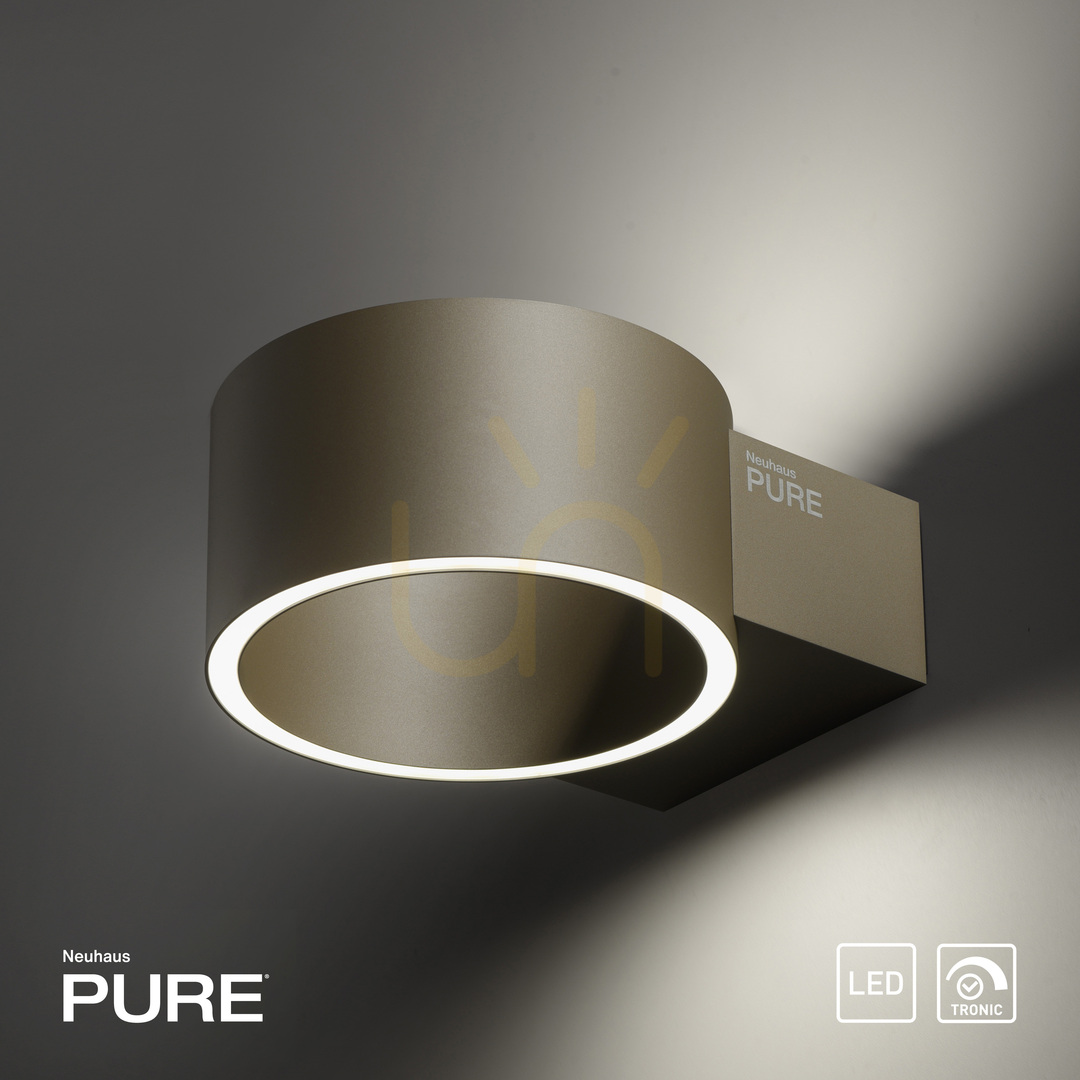 Zobrazit PURE CLIPSE 8561-97 Hnědé nástěnné svítidlo s 2 LED diodami PURE CLIPSE 8561-97 Hnědé nástěnné svítidlo s 2 LED diodami