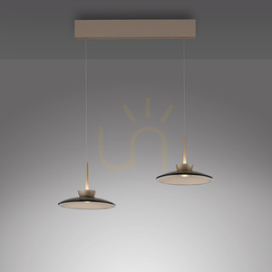 PURE MOON 2194-97 Hnědé závěsné svítidlo se 4 LED diodami small 2