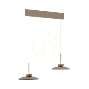 PURE MOON 2194-97 Hnědé závěsné svítidlo se 4 LED diodami small 3