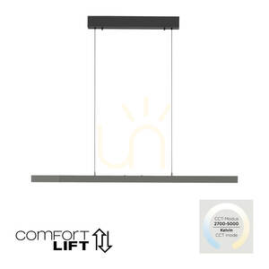 ADRIANA COMFORT LIFT 2598-13 antracitové závěsné svítidlo s 1 LED žárovkou 1 ADRIANA COMFORT LIFT 2598-13 antracitové závěsné svítidlo s 1 LED žárovkou small 1