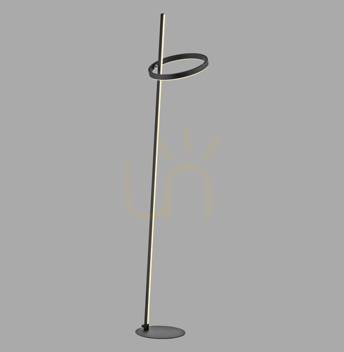 Kontrola RITUS 15397-18 Stojací lampa, černá, 2xLED