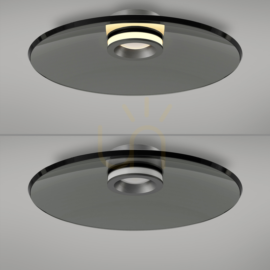 Náhled Stropní svítidlo PURE MOON 6095-15, šedé, 2xLED Stropní svítidlo PURE MOON 6095-15, šedé, 2xLED