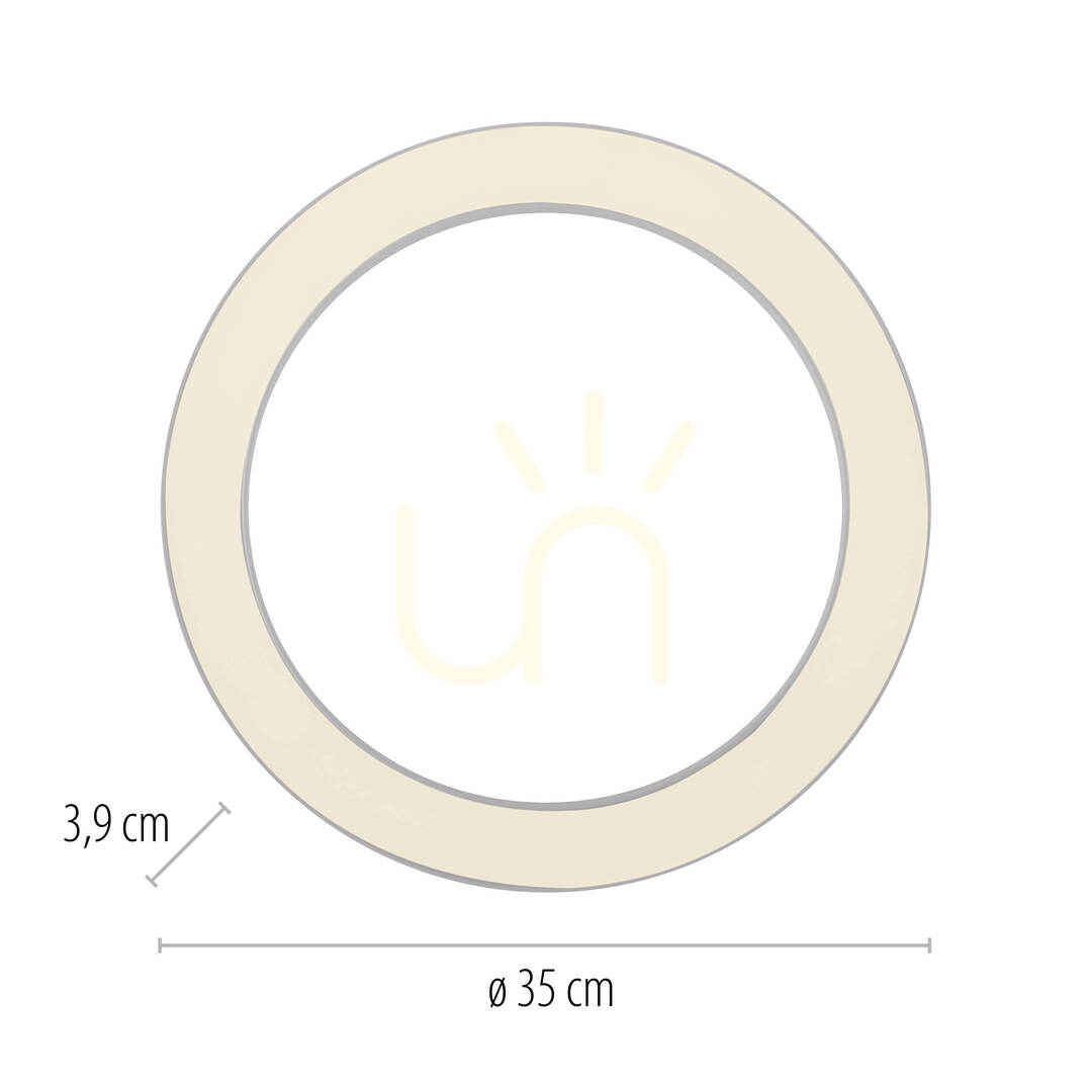 Pohled Stropní svítidlo PURE LINES ROUND 6310-16, bílé, 1xLED Stropní svítidlo PURE LINES ROUND 6310-16, bílé, 1xLED