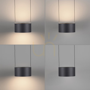 PURE CLIPSE 2471-15 Šedé závěsné svítidlo s 2 LED diodami small 5