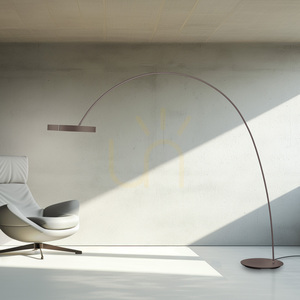 Stojací lampa PURE CLIPSE-BOW 562-34, hnědá, 2xLED small 4