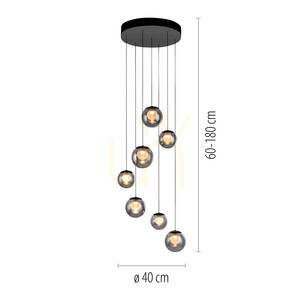 PURE POPUP 2587-15 Šedé závěsné svítidlo se 7 LED diodami 1 PURE POPUP 2587-15 Šedé závěsné svítidlo se 7 LED diodami small 1