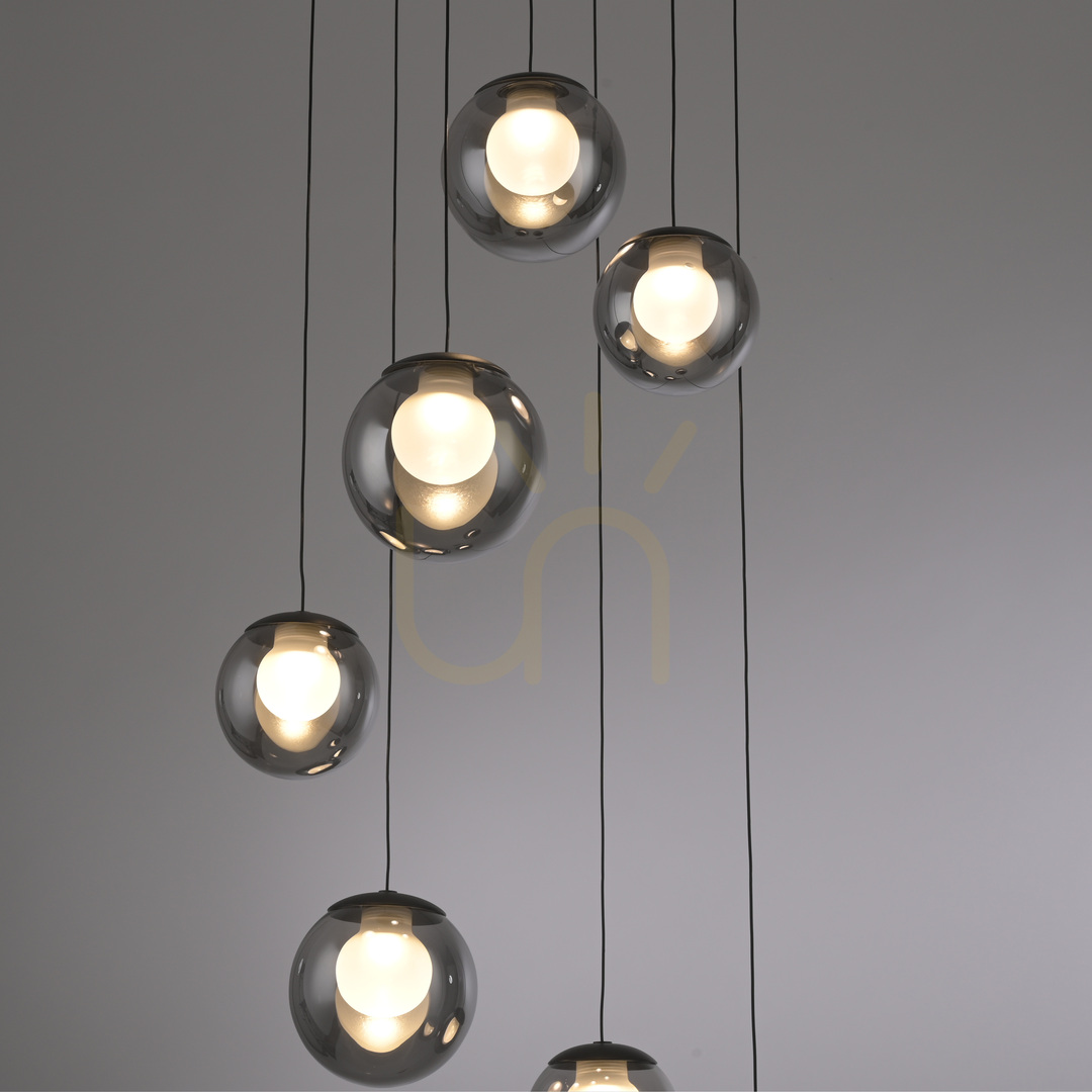 Kontrola PURE POPUP 2587-15 Šedé závěsné svítidlo se 7 LED diodami PURE POPUP 2587-15 Šedé závěsné svítidlo se 7 LED diodami