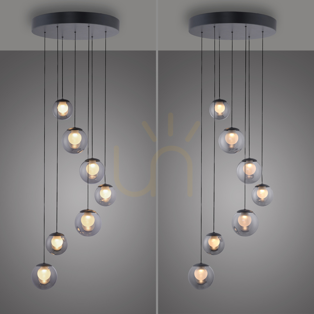 Zobrazit PURE POPUP 2587-15 Šedé závěsné svítidlo se 7 LED diodami PURE POPUP 2587-15 Šedé závěsné svítidlo se 7 LED diodami