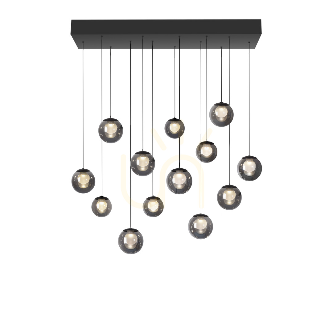 Náhled PURE POPUP 2590-15 Šedé závěsné svítidlo s 13 LED diodami PURE POPUP 2590-15 Šedé závěsné svítidlo s 13 LED diodami