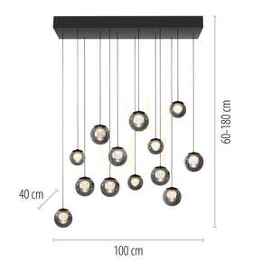 PURE POPUP 2590-15 Šedé závěsné svítidlo s 13 LED diodami 7 PURE POPUP 2590-15 Šedé závěsné svítidlo s 13 LED diodami small 7