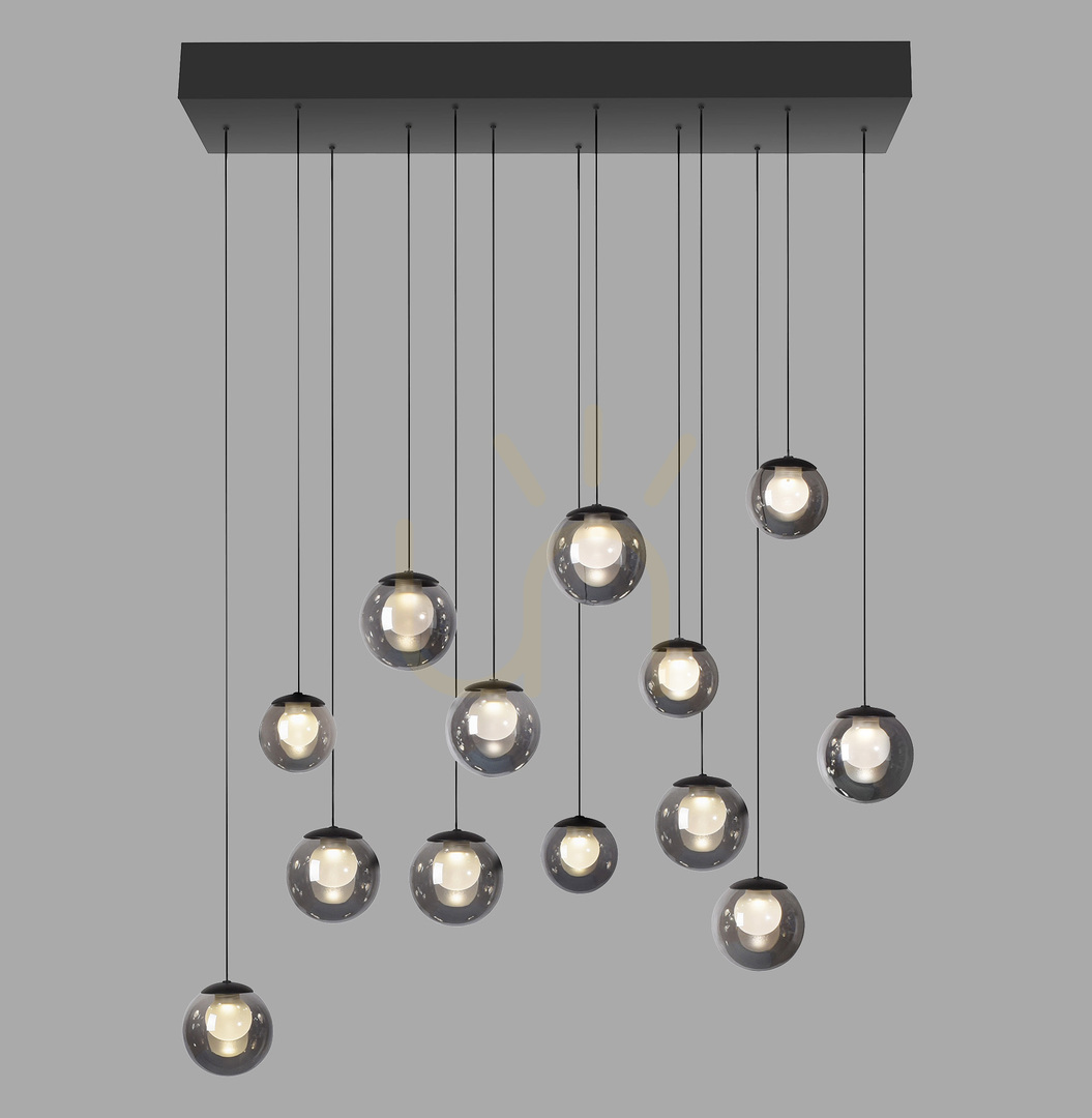 Kontrola PURE POPUP 2590-15 Šedé závěsné svítidlo s 13 LED diodami PURE POPUP 2590-15 Šedé závěsné svítidlo s 13 LED diodami
