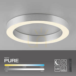 Stropní svítidlo PURE LINES ROUND 6310-95, stříbrné, 1xLED 1 Stropní svítidlo PURE LINES ROUND 6310-95, stříbrné, 1xLED small 1