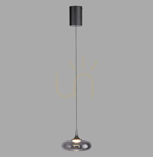 Kontrola POSH 15692-15 Šedé závěsné svítidlo s 1 LED diodou