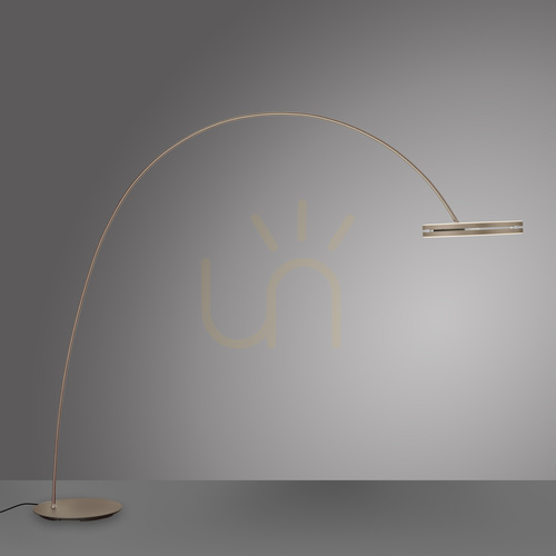 Kontrola Stojací lampa PURE LOOP-BOW 561-97, hnědá, 2xLED