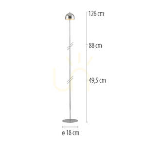 BELLIS 19245-17 Chromová stojací lampa, 1xLED 1 BELLIS 19245-17 Chromová stojací lampa, 1xLED small 1