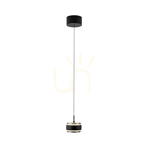 PURE FALLING RINGS 2503-18 Černé závěsné svítidlo s 1 LED diodou small 3