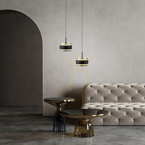 PURE FALLING RINGS 2503-18 Černé závěsné svítidlo s 1 LED diodou small 4