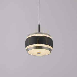 PURE FALLING RINGS 2503-18 Černé závěsné svítidlo s 1 LED diodou small 5