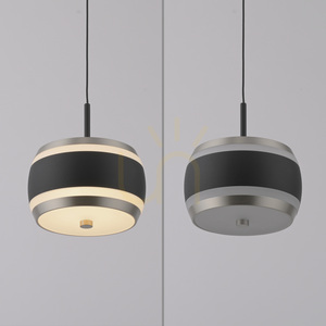 PURE FALLING RINGS 2503-18 Černé závěsné svítidlo s 1 LED diodou small 6