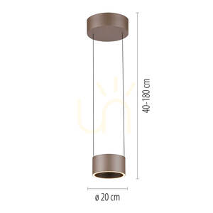PURE CLIPSE 2471-97 Hnědé závěsné svítidlo se 2 LED diodami 9 PURE CLIPSE 2471-97 Hnědé závěsné svítidlo se 2 LED diodami small 9