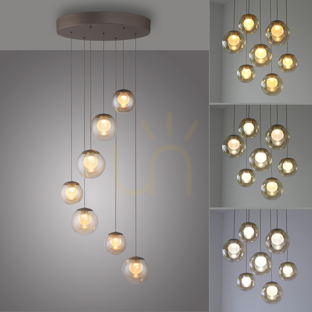 Náhled PURE POPUP 2587-97 Hnědé závěsné svítidlo se 7 LED diodami PURE POPUP 2587-97 Hnědé závěsné svítidlo se 7 LED diodami