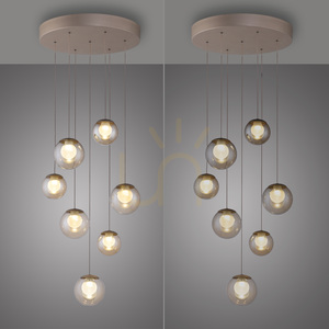 PURE POPUP 2587-97 Hnědé závěsné svítidlo se 7 LED diodami 8 PURE POPUP 2587-97 Hnědé závěsné svítidlo se 7 LED diodami small 8